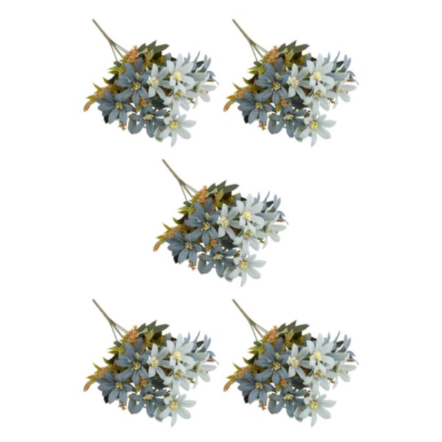 Transemion 1/2/3/5 Realistic Appearance Artificial Flower Low Maintenance For Life Elegant Mini Lily2 5PCS