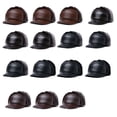 thumbnail image 3 of Qarigey Gorros de invierno de cuero de mediana edad forro polar cálido orejeras sombrero estilo Vintage sombrero térmico caminar al aire libre Sombreros Marron oscuro L{55-56} Qarigey  AP013136-04, 3 of 6