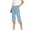 Light Blue, variant on cocolona Womens Capri Jeans Fashion Solid Color Casual Loose Straight Leg Denim Pants with Pockets