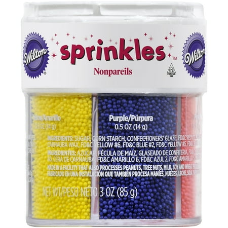 Green Non Pareils - Wilton Nonpareils 6-Mix Sprinkle Assortment
