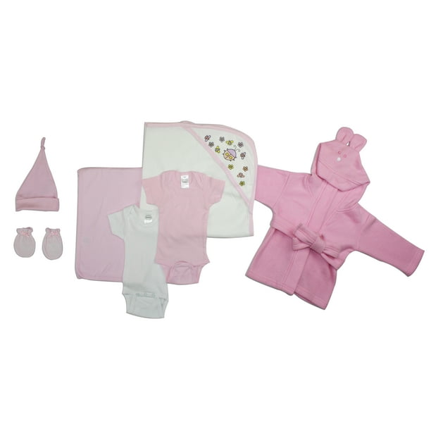 Bambini Essential Newborn Baby Girl 7 Piece Layette Set Walmart
