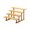 A, variant on Trapezoidal Display Shelf, Multi-Tier Figurine Stand, Balcony Plant Holder, Indoor Storage Rack for Collectibles, Pottery, Books, and Home Decor, Space-Saving Furniture