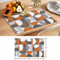 thumbnail image 6 of Mid Century Geometric Placemats Set of 6 Abstract Modern Orange Place Mats Table Mats Kitchen Dining Home Outdoor Party Table Decoration, 6 of 9