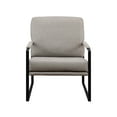 Walker Edison 31” Contemporary Wide Accent Chair, Mushroom/Black ...