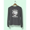 thumbnail image 3 of Cool Dog, Man! Sweatshirt Men -Image by Shutterstock, Male 3X-Large, 3 of 4