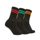 thumbnail image 2 of ellesse calcetines de deporte unisex PULLO, 3 pares - calcetines de tenis, calcetines de tripulación, logotipo Negro/Multi 41-46, 2 of 3