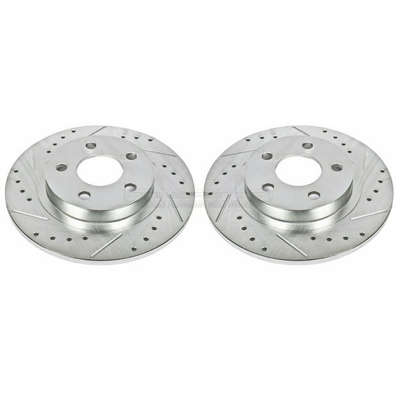 Power Stop Rear Pair of Drilled and Slotted Brake Rotors AR8264XPR