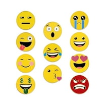 PinMart's Mood Faces Emotions 11 Piece Lapel Pin Bundle Set