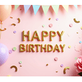 thumbnail image 4 of Happy Birthday Background Banner Backdrop for Party Supplies Photography Props Decoration Festive Event Celebration Decors Multicolor Balloons, 4 of 4