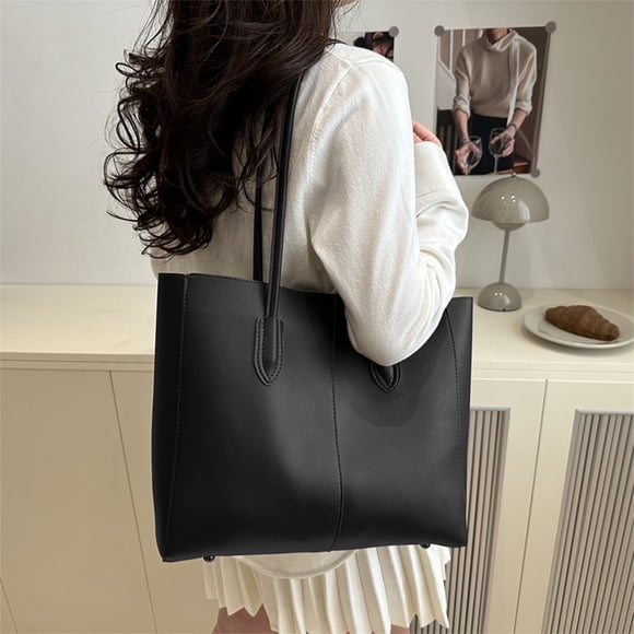 EGNMCR Fashion Casual Bag Women's Shoulder Bag Handbag Messenger Bag Wallet PU Shoulder Sack