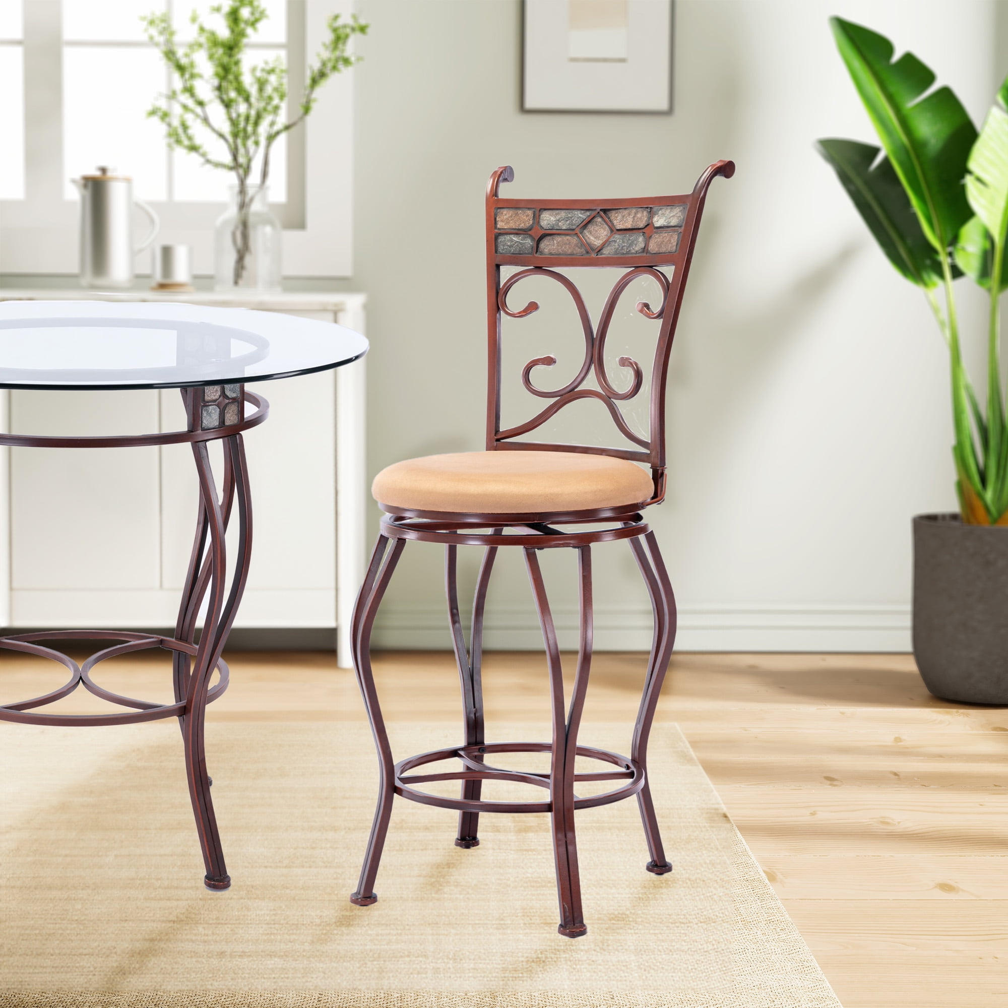 Boraam 80416 Beau 24 Inch Swivel Counter Stool