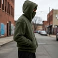 thumbnail image 5 of Lounge Zip Up Jacket for Mens Winter Fall Long Sleeve Thermal Fuzzy Plain Jackets Hood Outfits Sweatshirts Mens 2026, 5 of 7