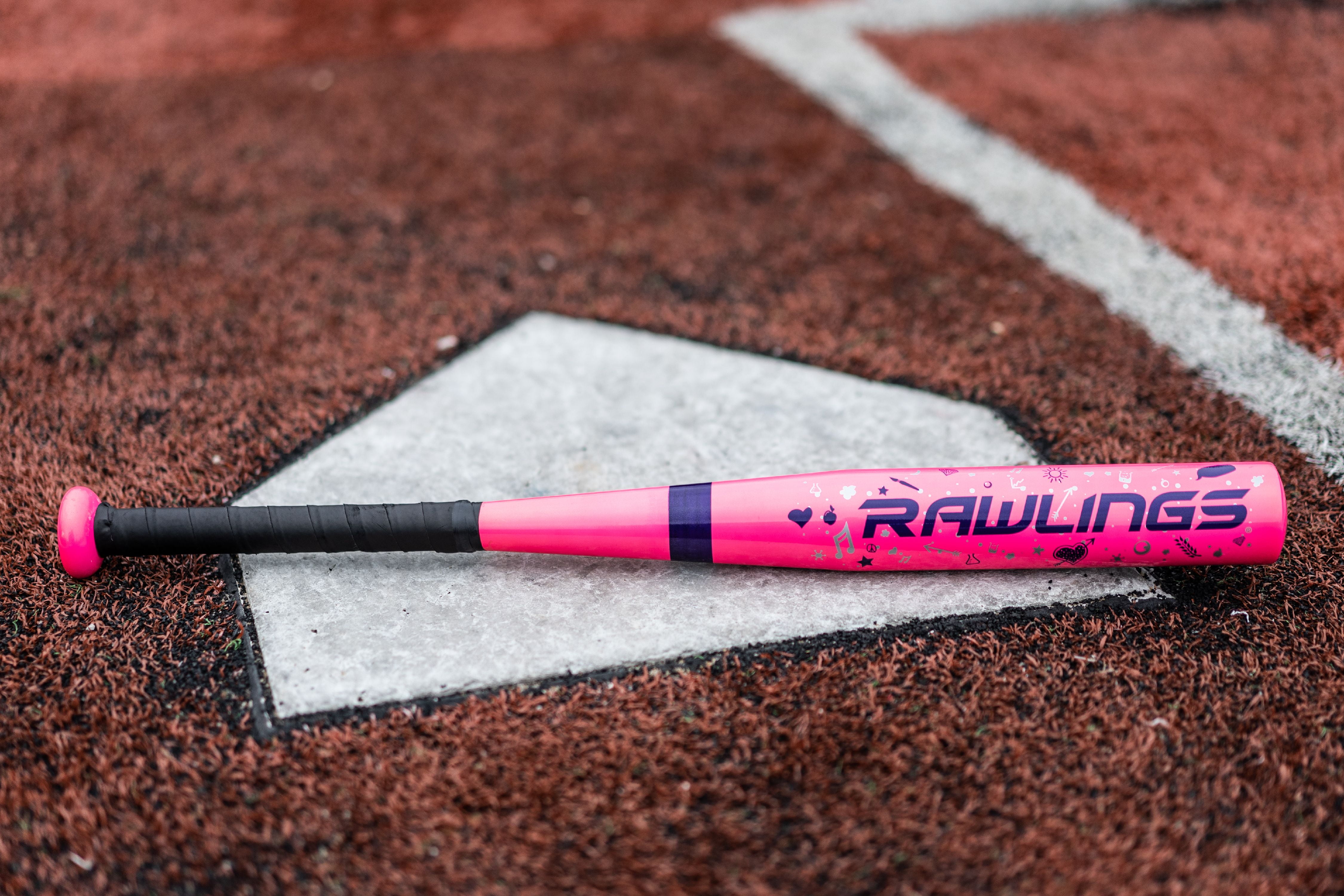 Batte De T-Ball Rawlings Rose Pour Fille - 24 Pouces, 14 Oz, Neuve Avec étiquettes