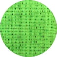thumbnail image 1 of Ahgly Company Indoor Round Abstract Green Modern Area Rugs, 6' Round, 1 of 4