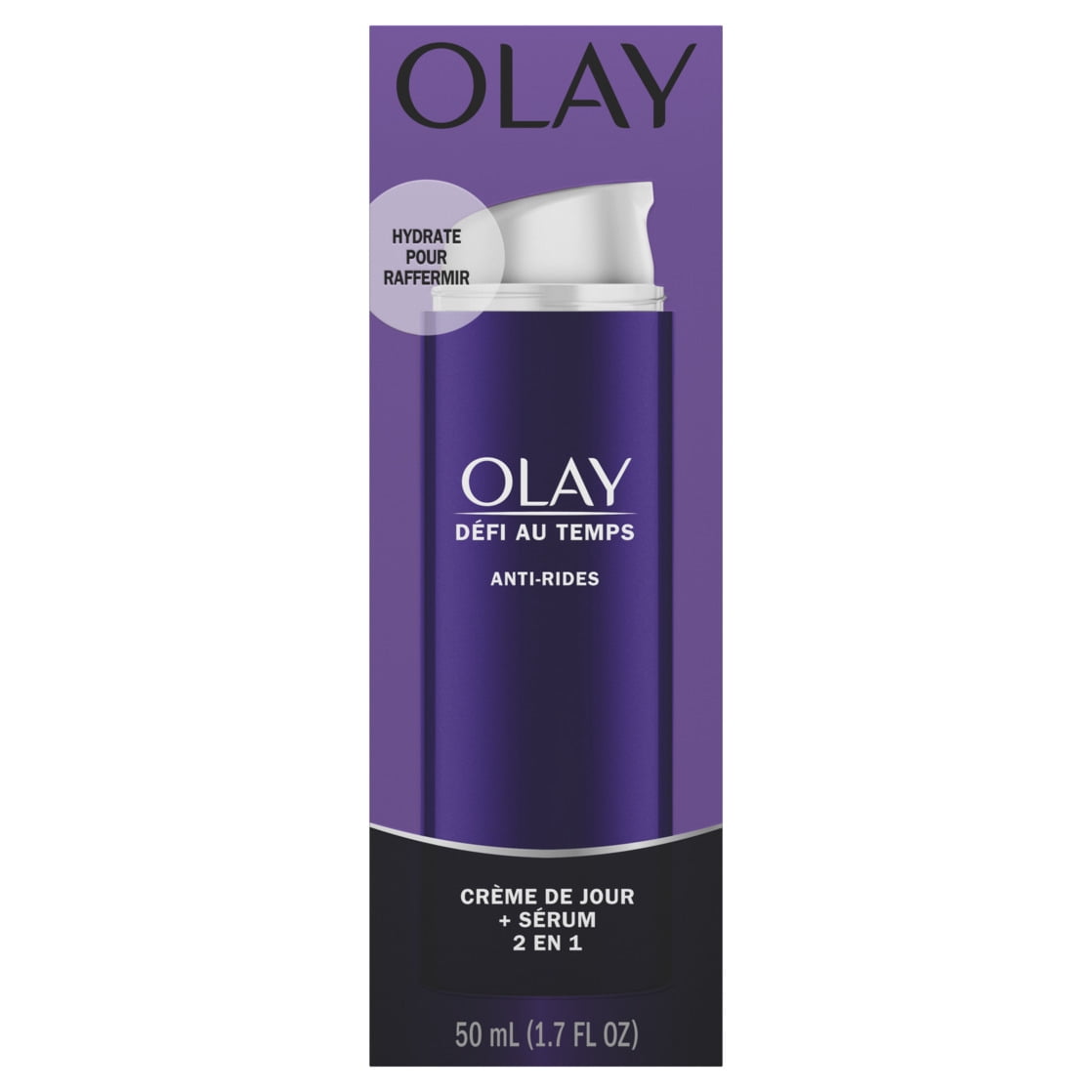 Olay Age Defying 2 in 1 Day Cream Plus Serum, Anti-Wrinkle, All Skin Types, 1.7 oz