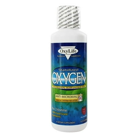 OxyLife Stabilized Oxygen With Colloidal Silver and Aloe Vera, Mountain Berry, 16 (Best Way To Take Colloidal Silver)
