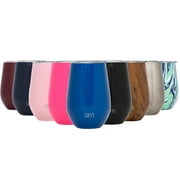 Simple Modern Spirit 12oz Wine Tumbler Glass with Lid - Vacuum Coffee Mug Stemless Cup 18/8 Stainless Steel -Twilight