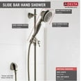 thumbnail image 2 of Delta Premium 3-Setting Slide Bar Hand Shower, Champagne Bronze, 2 of 4
