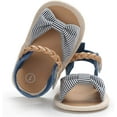 thumbnail image 3 of Baby Girl Sandals Summer Crib Shoes Bowknot Soft Sole Infant Girls Princess Dress Flats First Walker Shoes, 3 of 5