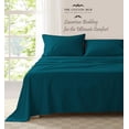 thumbnail image 5 of 100% Pima Cotton RV-Short-Queen Size 4-PCs Sheet Set (Solid, Teal) Fits 10-12" Deep Pocket, 600 Series Sateen Weave, 5 of 5