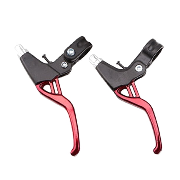 Eigraketly Par de manijas de freno de bicicleta de aleación de aluminio para bicicleta de montaña, palancas de freno para ciclismo de carretera, Ciclismo rojo