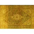 thumbnail image 1 of Ahgly Company Machine Washable Indoor Rectangle Medallion Yellow Traditional Area Rugs, 5' x 8', 1 of 4