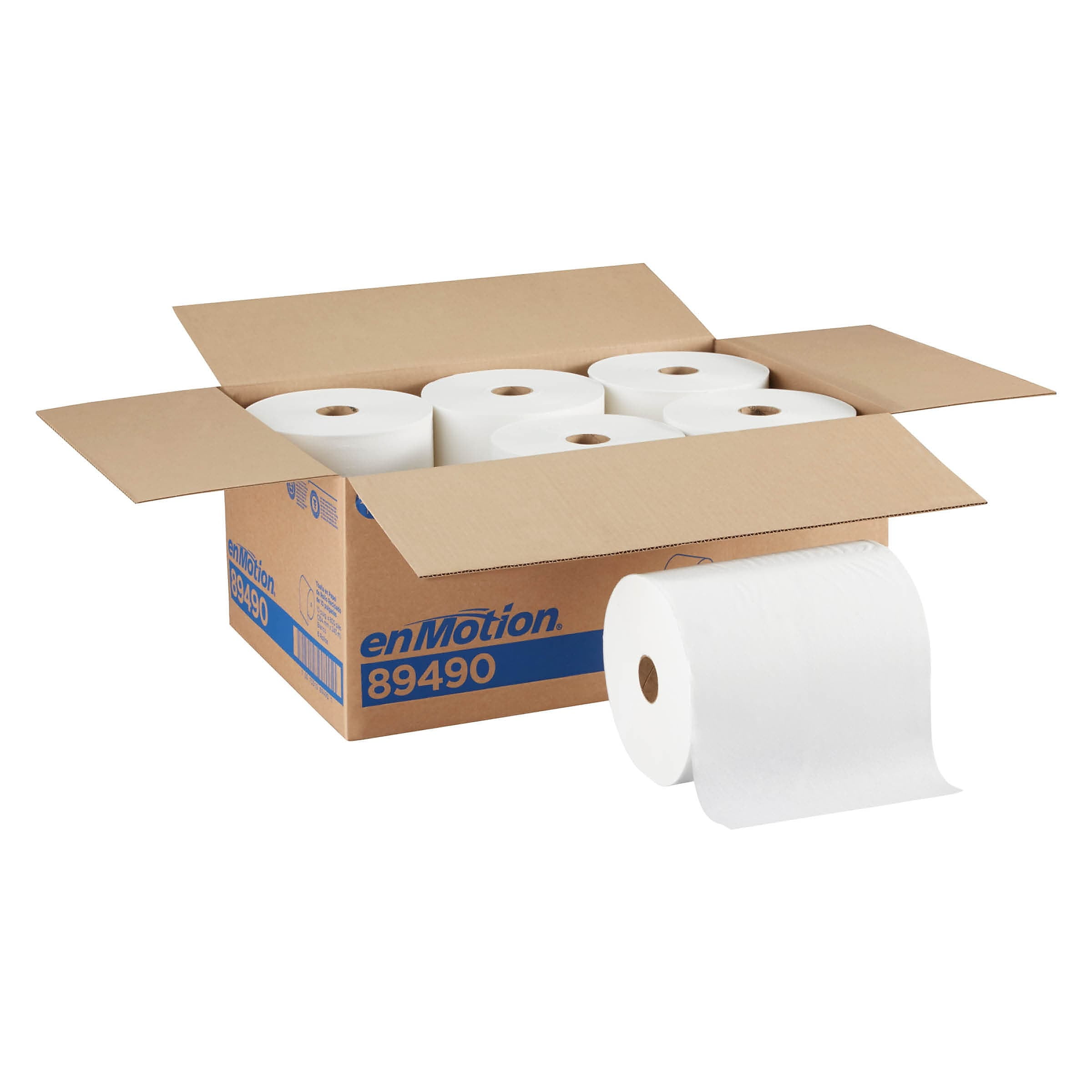 enmotion Hardwound Paper Towels 1ply 6 Rolls/Carton (89490) 812839