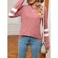 thumbnail image 6 of SHIBEVER Tops for Women Casual V Neck Sweatshirts Lightweight Sweaters Loose Long Sleeve Tunic Tops Pullover XL, 6 of 6