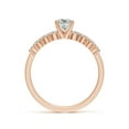 thumbnail image 2 of ANGARA Natural 0.75 Ct. Diamond Classic Engagement Ring in 14K Rose Gold for Women (Ring Size: 12), 2 of 10