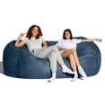 thumbnail image 2 of Jaxx 7 Foot Giant Bean Bag Sofa, Navy, 2 of 6