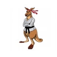 thumbnail image 2 of Kangaroo Character Sensei Wall Decal Wallmonkeys Peel and Stick Animal Graphics (36 in W x 29 in H) WM502472, 2 of 4