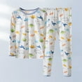 thumbnail image 3 of JIKNTTR Toddler Boys Cotton Clothing Sets Big Boy Underwear Set Cotton Pajamas Spring Autumn Warm Children'S Long Sleeve Set New Cute Graphic Outfit Set, 3 of 3