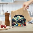 thumbnail image 2 of Yayeee Napkin Holder for Table Kitchen Paper Tissue Organization, Evening Mountain Road, 2 of 8