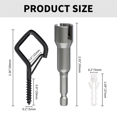 thumbnail image 4 of Screw Hooks with Safety Buckle, Heavy Duty Ceiling Hooks for Hanging Outdoor String Lights, Plants, Wind Chimes, 4 of 7