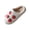 Red, variant on Men's and Women's Embroidered Fruit Warm Cotton Slippers for Couples Home Indoor House Shoes, Hot Pink, 36