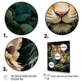 thumbnail image 3 of Designart "Tigers In Asian Painting IX" Asian Floater Framed Canvas Print, 3 of 7