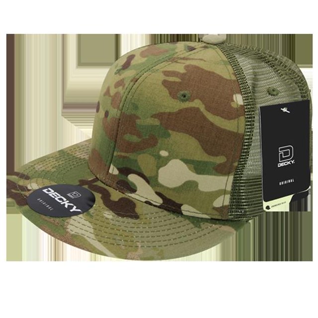 Decky 6307-MC-MC-OL Hydration Carrier Trucker Cap - Multicam & Olive