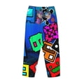 thumbnail image 3 of Lsque Geometry Dash Print Women's Pajama Pants, Lounge Pant - Comfortable Home Wear,Elastic Waistband, Stylish Design-Medium, 3 of 9