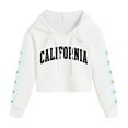 thumbnail image 5 of KPOPLK Girls Full Zip Up Hoodie for Toddler and Big Kids(5-6 Y,White), 5 of 6