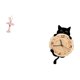 thumbnail image 5 of Estatua de la bailarina,Estatua de niña de ballet Escultura de niña de resina Artesanía,Reloj de pared,Reloj de pared decorativo para baño y dormitorio.,Reloj de pared de gato silencioso y, 5 of 8