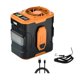 thumbnail image 3 of Ventilador de cintura con linterna, ligero, portátil, para colgar en cuello, ideal para correr, hacer ejercicio, de construcción y acampar. Naranja y negro, 3 of 8