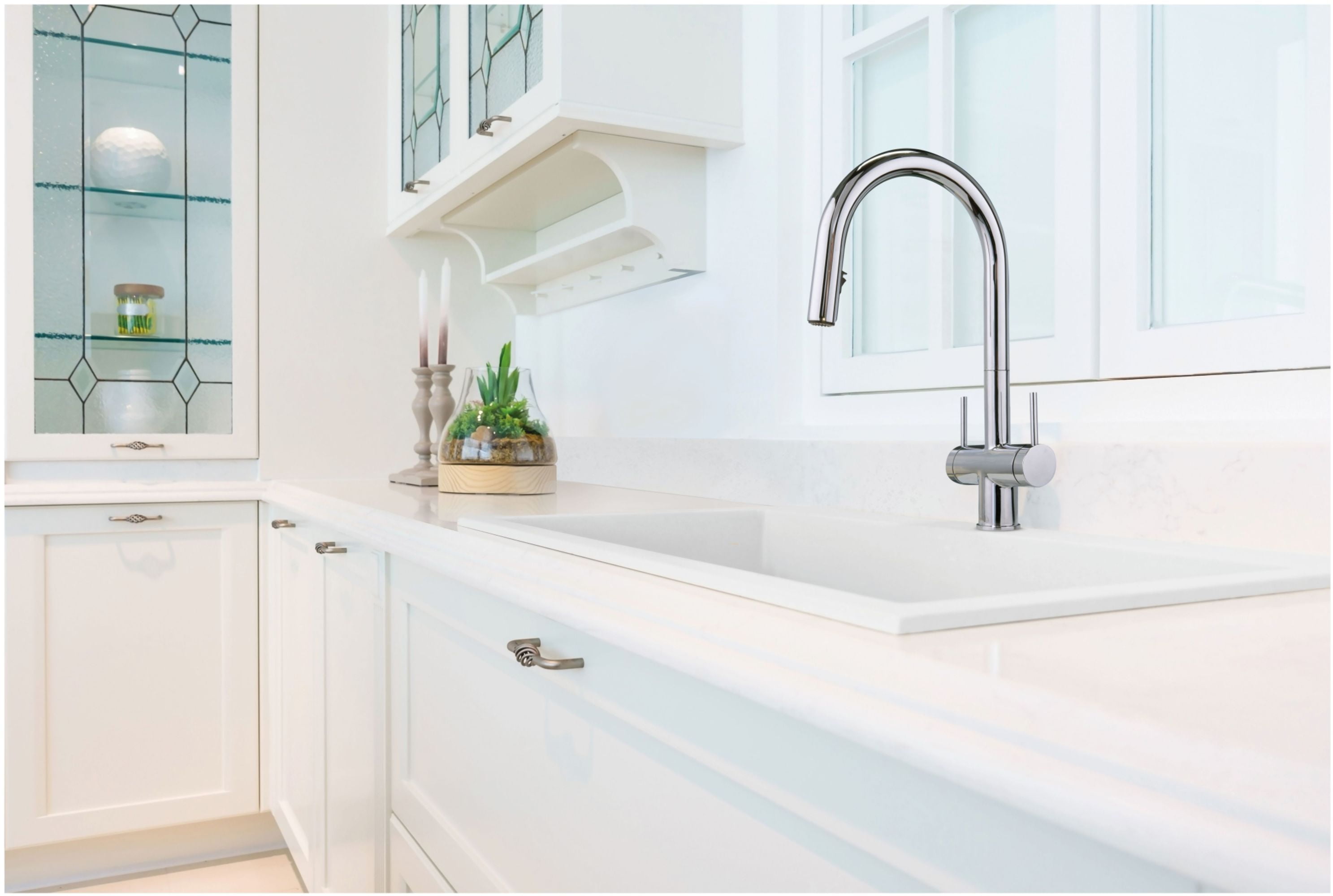 Riobel Az801 Azure 1.5 GPM Single Hole Pull Down Kitchen Faucet - Stainless Steel