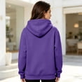 thumbnail image 5 of Hoodies for Women Casual Drawstring Hooded Sweatshirts Pullover Fall Winter Clothing with Hood and Pocket L, 5 of 7