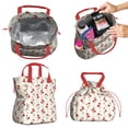 thumbnail image 2 of Pioneer Flower Floral Print Pattern Drawstring Lunch Bag Women - Drawstring Lunch Bag Insulated for Work Office - Stain-Resistant Large Lunchbags for Women with Multi-Pockets, 2 of 6