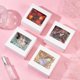 thumbnail image 4 of Paquete de 18 cajas de regalo cuadradas transparentes de PVC con ventana (12 x 12 x 6 cm), cajas de regalo de papel kraft blanco para baby showers, bodas y fiestas de cumpleaños., 4 of 9