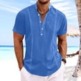 thumbnail image 2 of Mens Shirts Crewneck Short Sleeve Summer Beach Shirt Causal Stylish Gradient Graphic Tee Shirts Fashion Clothes 2026, 2 of 6