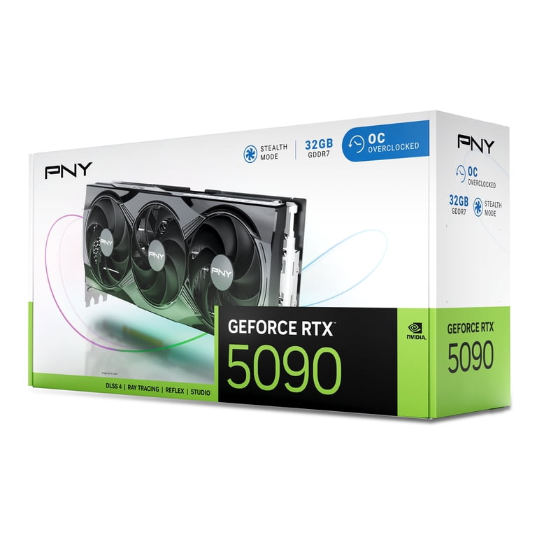PNY, NVIDIA GeForce RTX™ 5090 OC Graphics Card, 32GB GDDR7, Triple