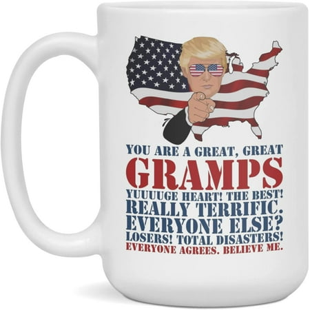 

Trump Gramps Mug Personalized Trump Gramps Mug Christmas Mug 15-Ounce White