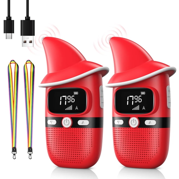 UMUTOO Rechargeable Two Way Radios (Pair) for Kids, 22-Channel Two-Way Radios with Flashlight &Lanyard