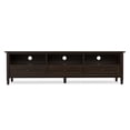 thumbnail image 4 of Simpli Home Warm Shaker 72 inch Wide Solid Wood Low TV Stand in Tobacco Brown For TVs up to 80 inches, 4 of 13